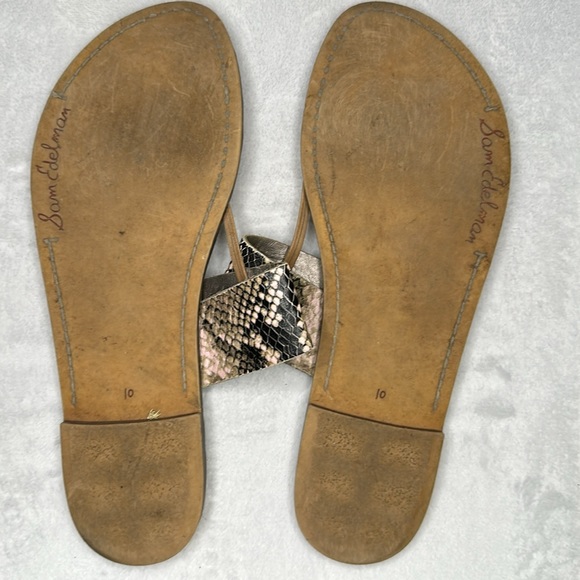 Sam Edelman Snake Print Snake Skin Sandal size 10 - Picture 7 of 7